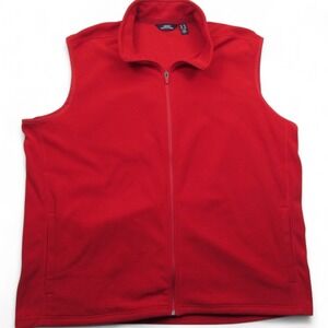 Lands End Outfitters Vest Mens XXL‎ Full Zip Fleece Sleeveless Outdoors Jacket